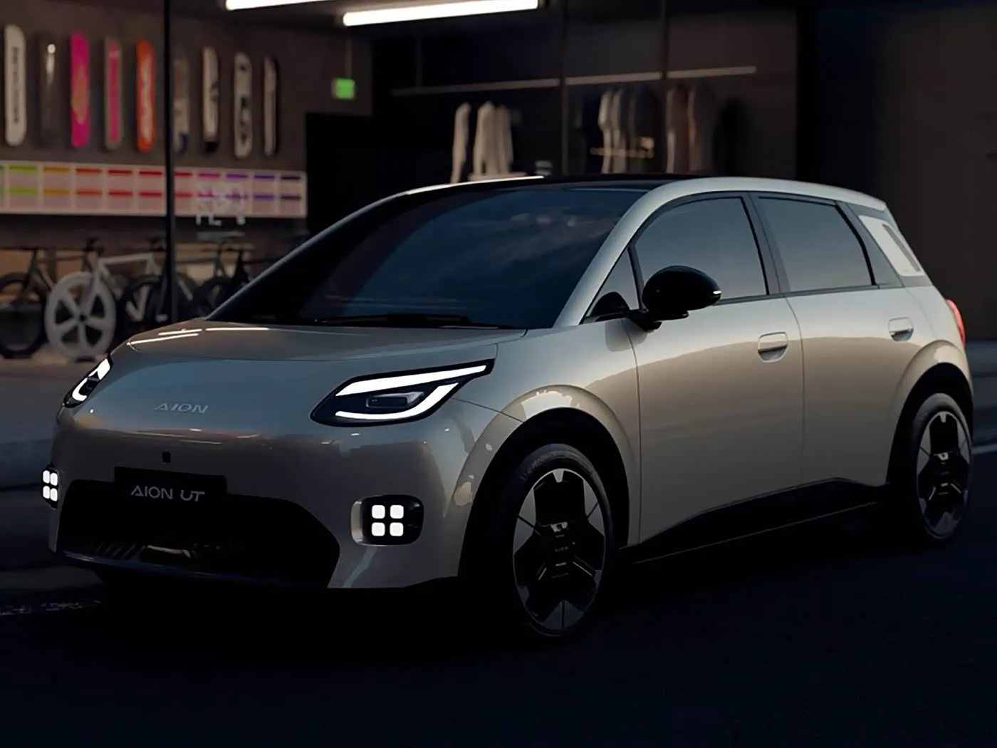 New Energy Pure Electric Mini Hatchback AION UT Vendita calda EV ibrido al litio dalla joint venture GAC Prezzo basso