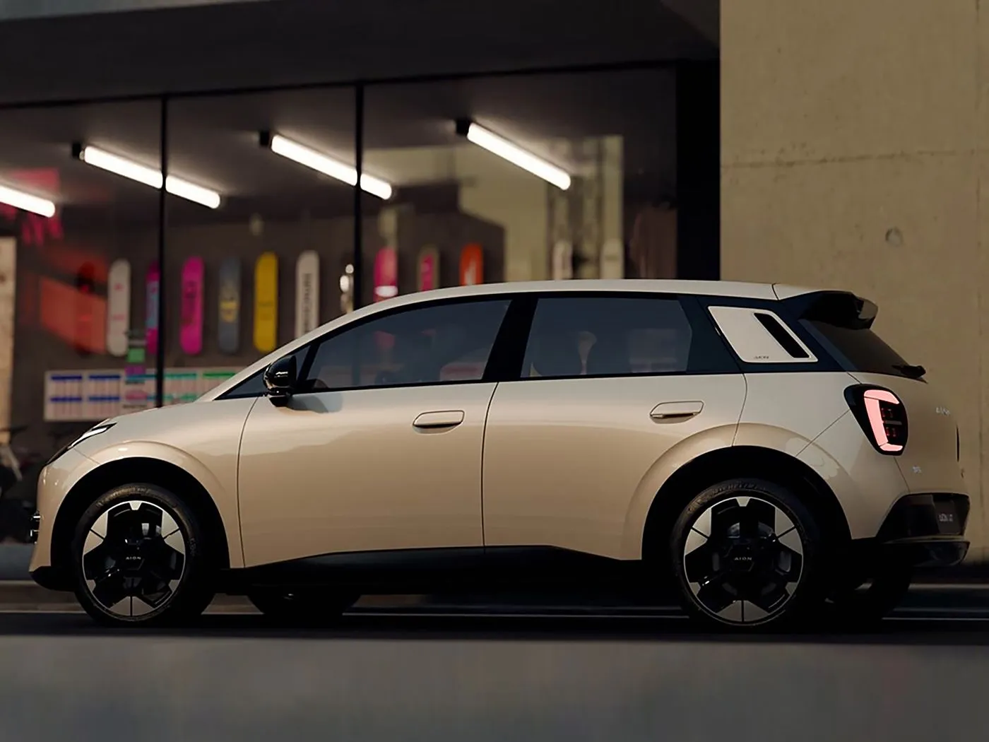 New Energy Pure Electric Mini Hatchback AION UT Vendita calda EV ibrido al litio dalla joint venture GAC Prezzo basso