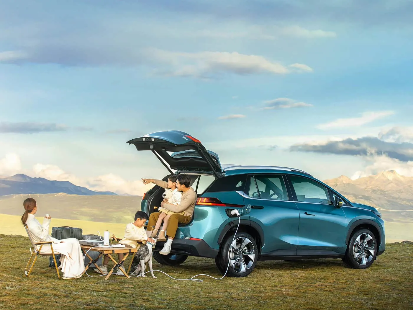 SUV elettrico di lusso AION V Tyrannosaurus Esperienza di guida a sinistra definitiva con funzionalità avanzate Veicolo a nuova energia