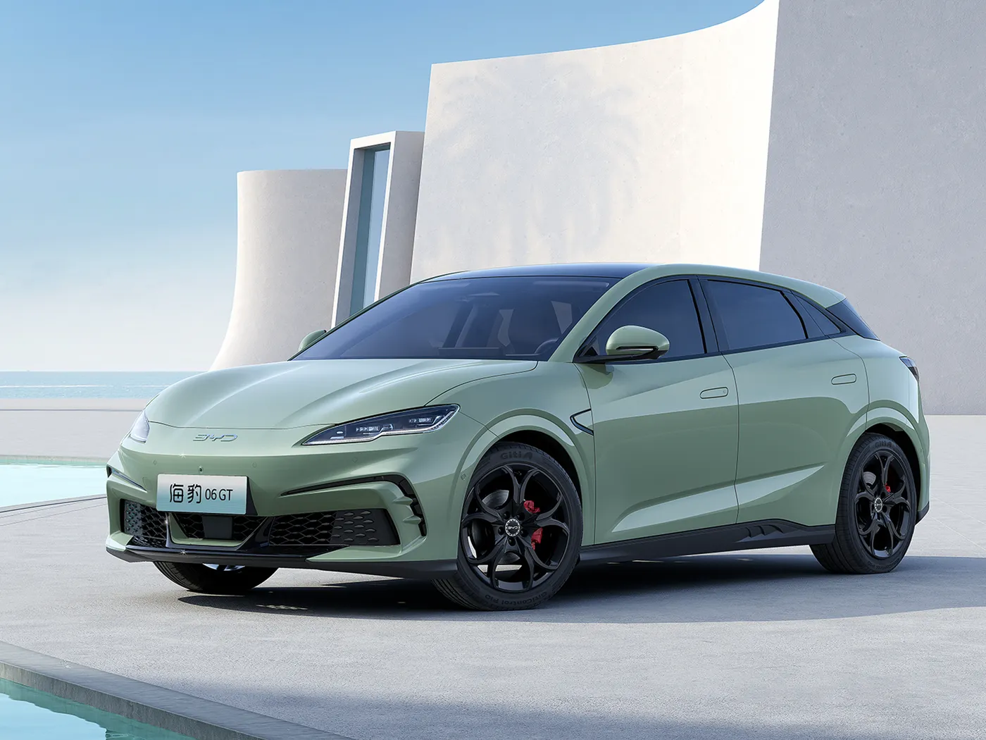 BYD Seal 06GT Heatwave Edition Hatchback elettrico 550 AWD 3000 W Potenza motore 4x4 Mini Auto con esperienza dinamica a sinistra